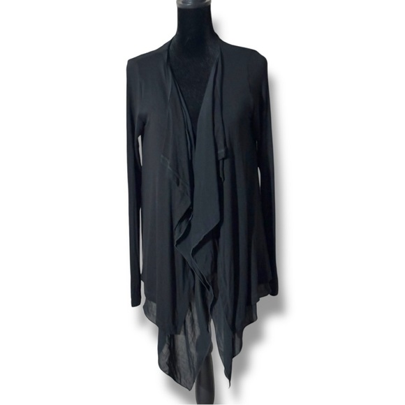Phase Eight Black Flowy High Low with Open Relaxed Fit NWT Cardigan - Picture 1 of 16